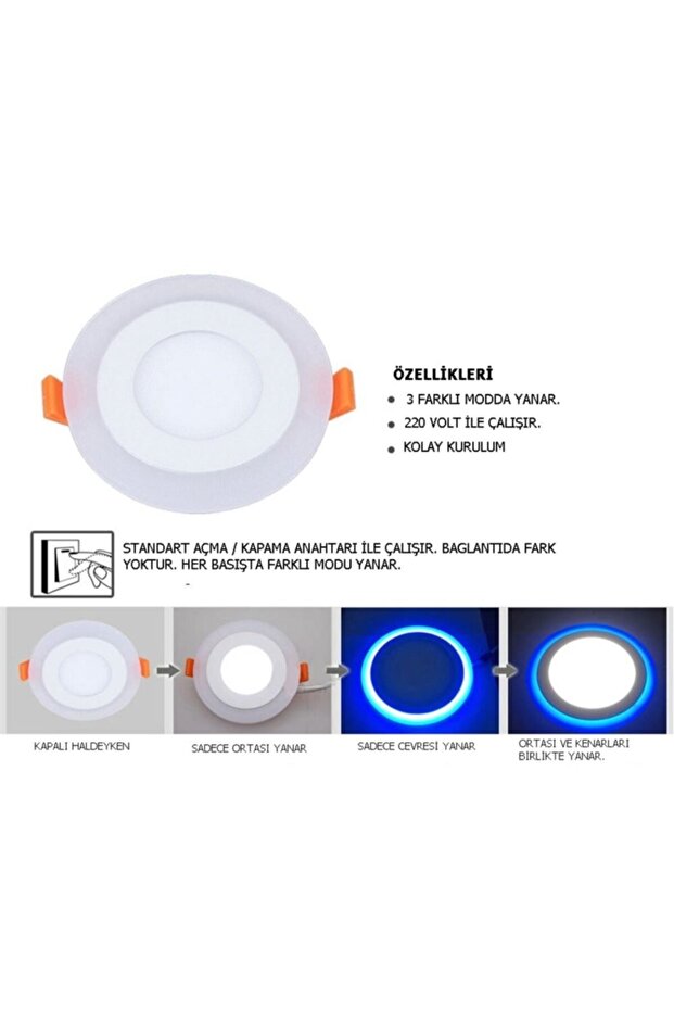 3+2 Watt Çift Renk Slim Panel - 2