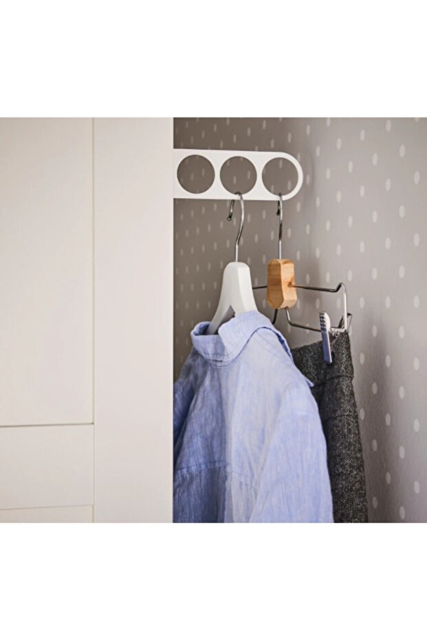 Çok Amaçlı Askı Beyaz - 3