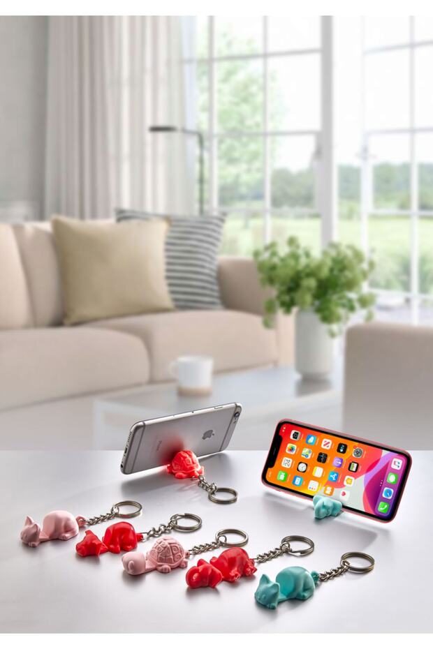 Phone Ipad Tablet Holder Keychain, Table Top Phone Tablet Holder, Phone Stand 4 Pieces