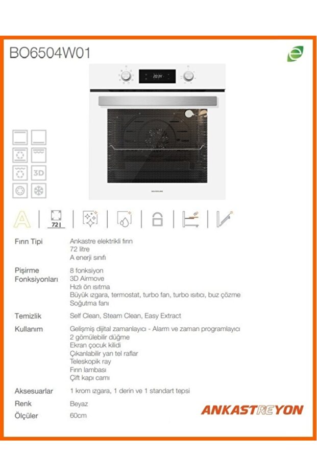 Beyaz Cam Ankastre Set - 4