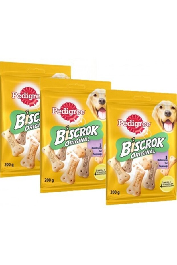 Biscrock Dog Treat Food 200 Gr X 3 Pieces