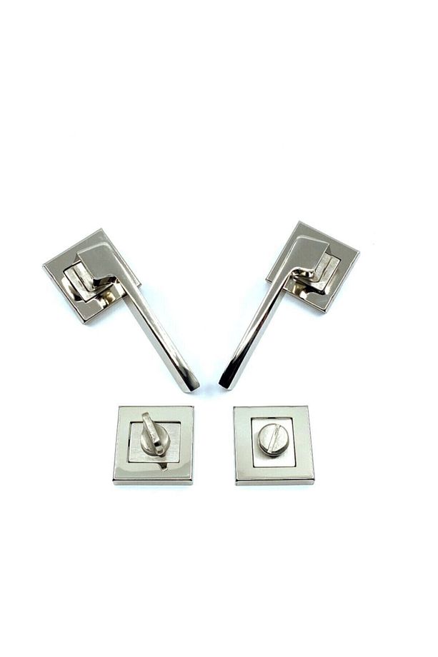 Anka Kare Rozetli Kapı Kolu Wc - Banyo Kapısı - Kapı Kolu - 3