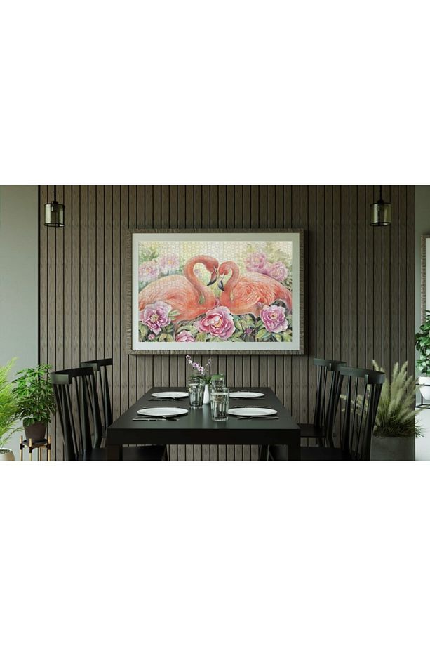 Nova 41104 İki Aşık Flamingo Puzzle - 1000 Parçalı - 4