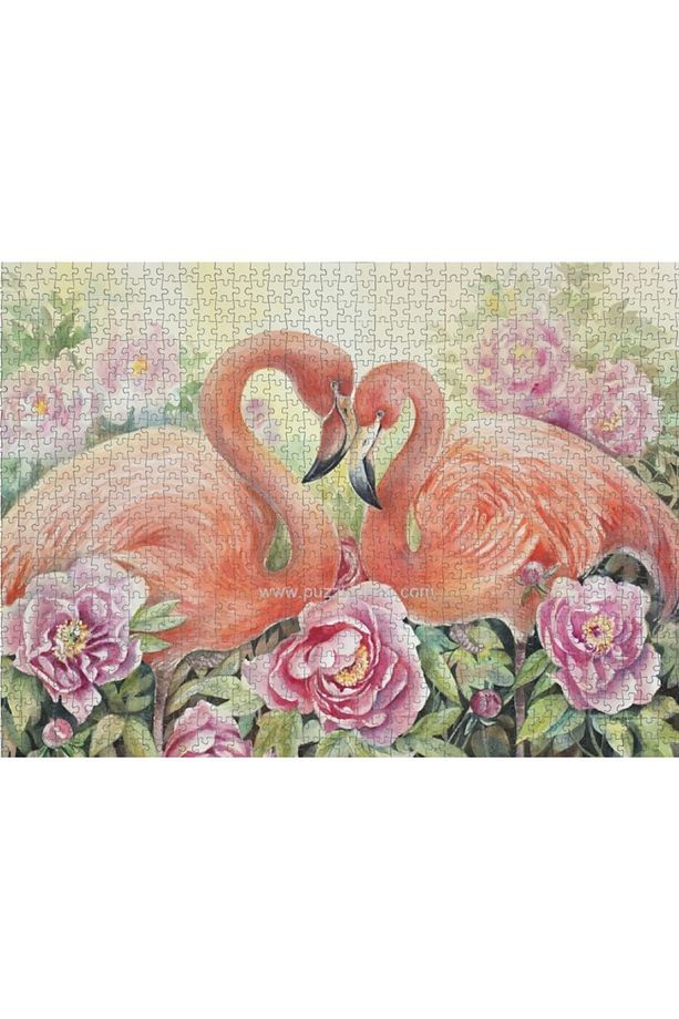 Nova 41104 İki Aşık Flamingo Puzzle - 1000 Parçalı - 5