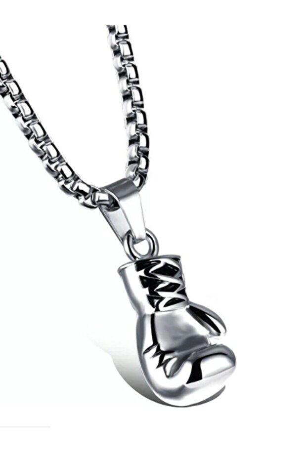 Paslanmaz Çelik Boks Eldiveni Kolye - 1