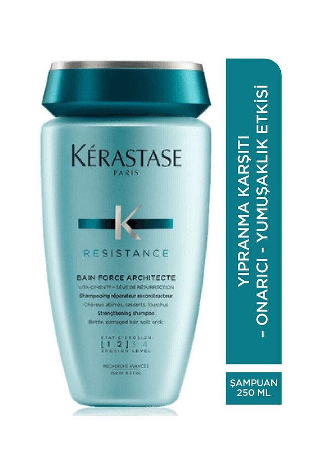 Yıpranmış Saçlar Için Şampuan (yıpranma Seviyesi 1-2) - Bain Force Architecte 250 Ml 3474636397945 - 2