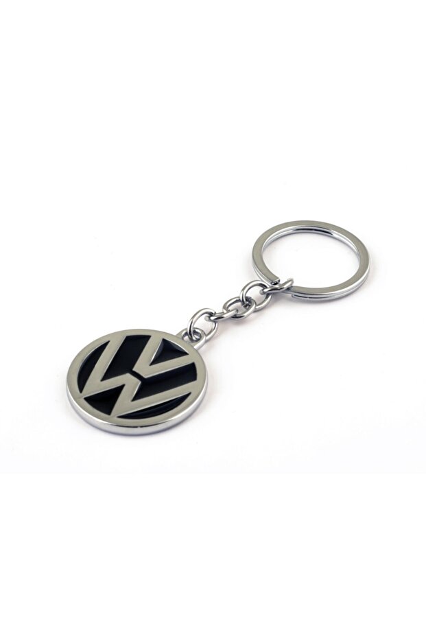 Volkswagen Golf 7 Metal Keychain Reversible Filled Chrome Finished
