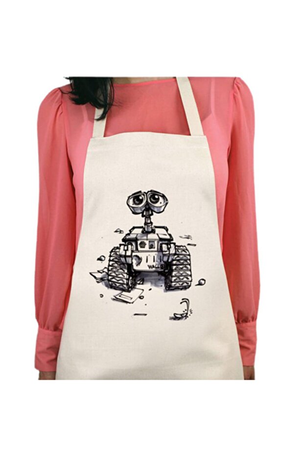 مريلة مطبخ قابلة للغسل بطباعة دائمة وقابلة للغسل من Star Wars Wall-e
