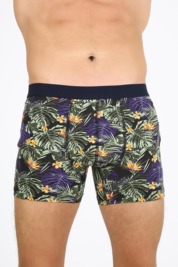 Green Leaf Patterned Fpb8001 Boxer - 1
