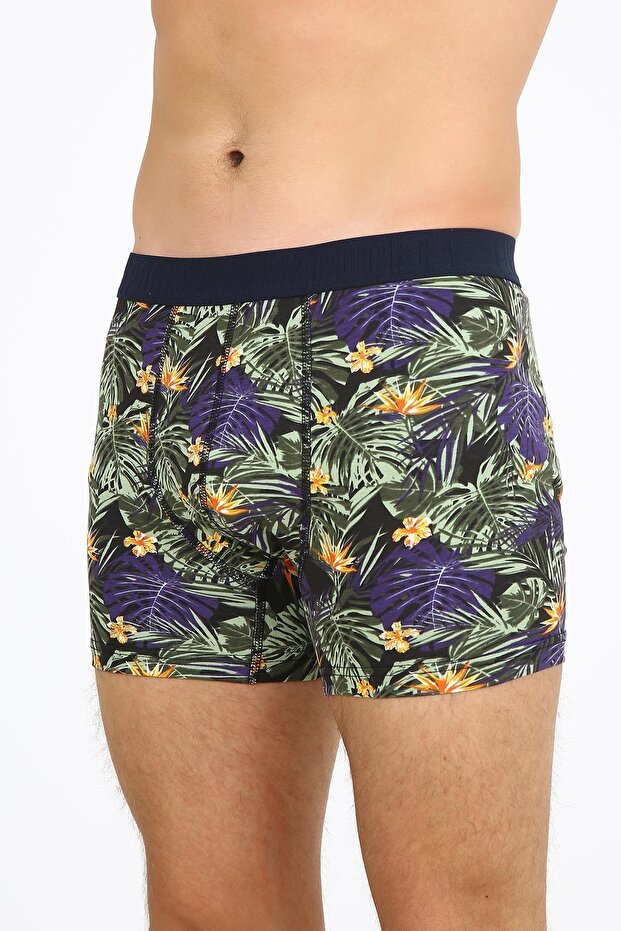 Green Leaf Patterned Fpb8001 Boxer - 2