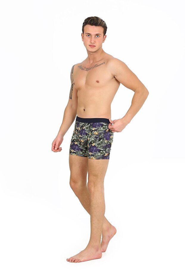 Green Leaf Patterned Fpb8001 Boxer - 5