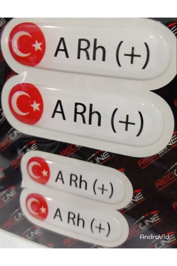 Damla Kan Grubu Sticker Beyaz 4 Adet Hediyeli A Rh Pozitif - 1