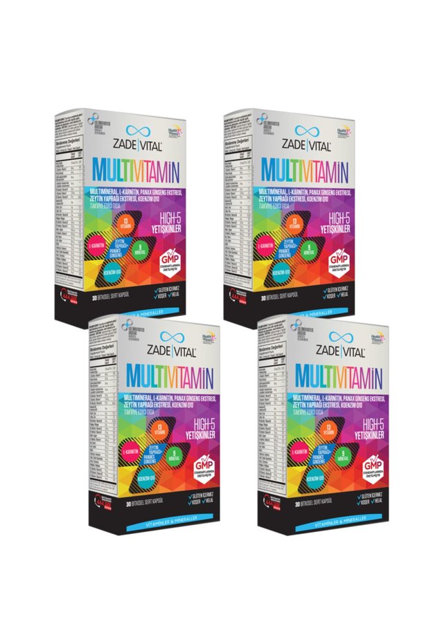 Multivitamin (4 Boxes) 120 Capsules