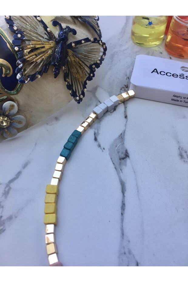 Ahşap Boncuklu Kolye - 1