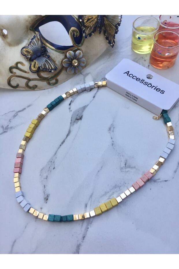 Ahşap Boncuklu Kolye - 2