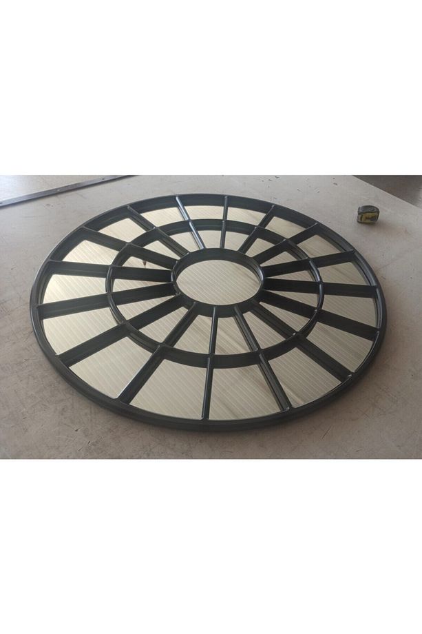 Kopya - Dekor Hint Pencere (90cm) Yuvarlak Ayna - 4