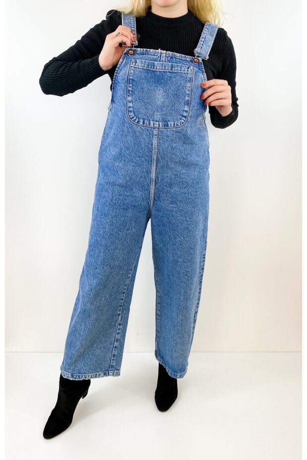 Rahat Kalıp Kot Salopet - 1