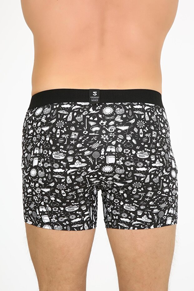 Patterned Men's Boxers - 3
