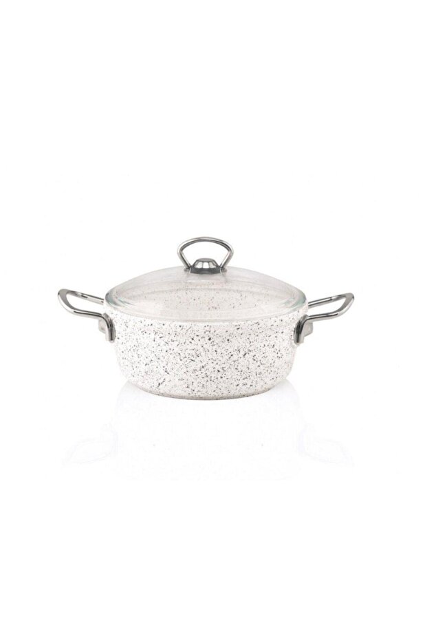 20 cm-es fehér Gravita öntött mélyedény - 1