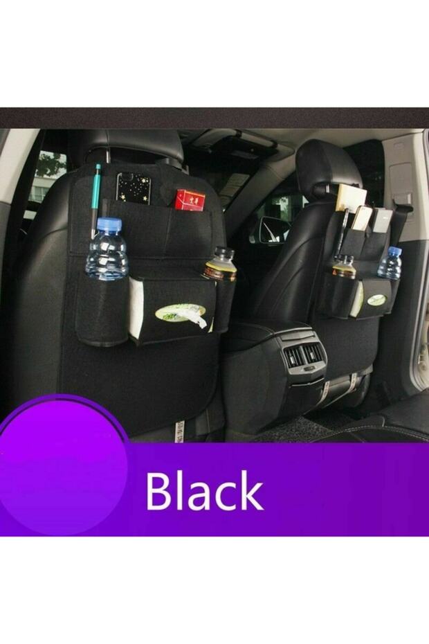 2 Pcs Car Auto Vehicle Seat Back Organizer Practical Pocket Storage Bag Felt Organizer Hanging Bag