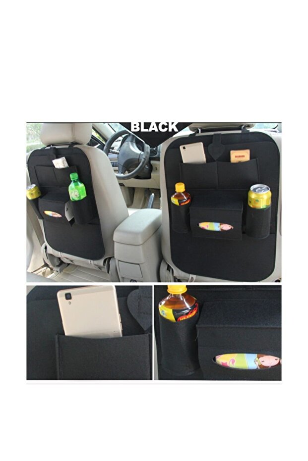2 Pieces Car Seat Back Organizer Case Auto Storage Organizer Collector Vehicle Hanging Storage Bag