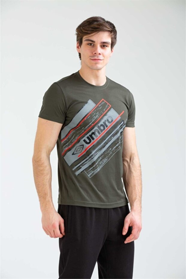 تيشيرت كاكي أساسي للرجال - 2