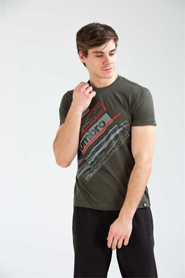 تيشيرت كاكي أساسي للرجال - 3