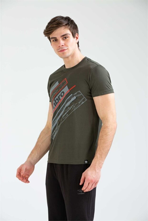 تيشيرت كاكي أساسي للرجال - 4