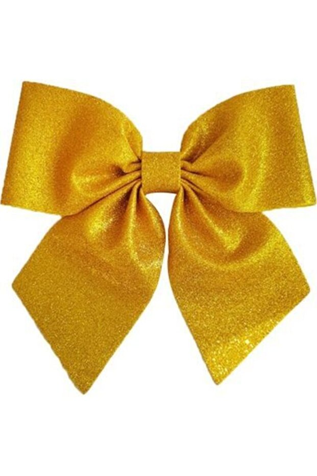 1 New Year's Gold Bow Ornament 20 cm