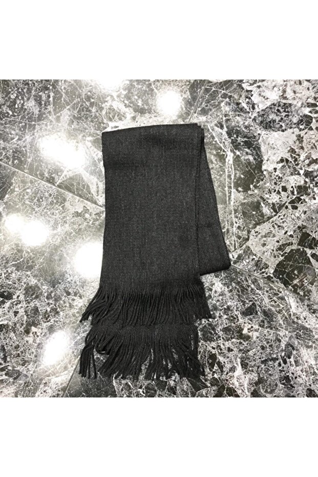 Erkek Siyah Atkı - 2