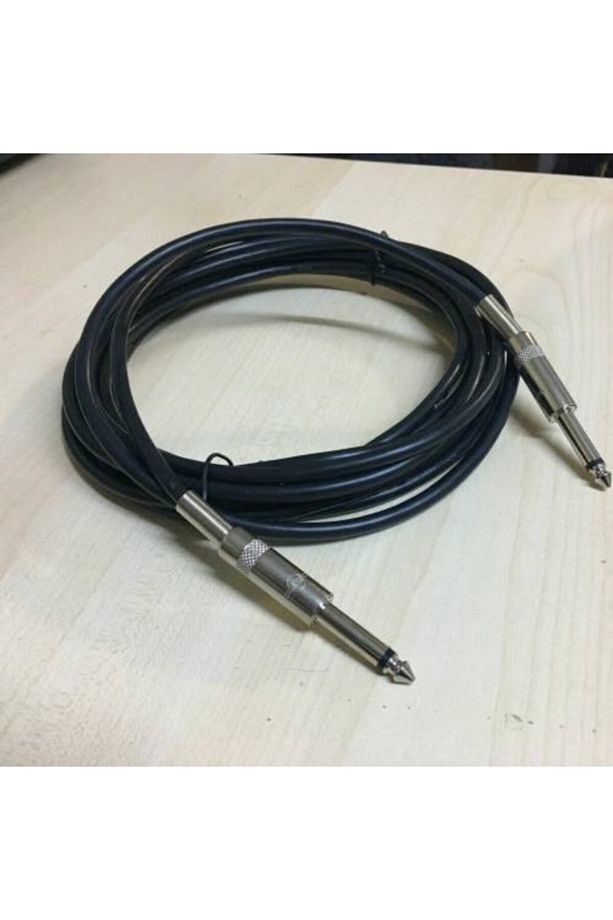 5 Metre Kaliteli Mono 6.3mm To 6.3mm Amfi Kablosu 6.3mm Çivi Jak - 1