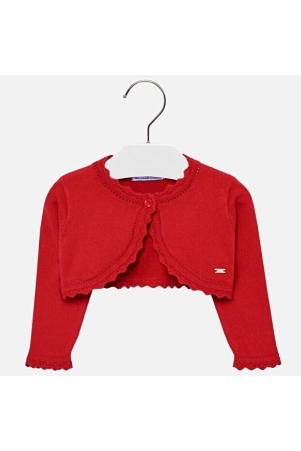 Kız Bebek Pembe Örme Hırka - 1