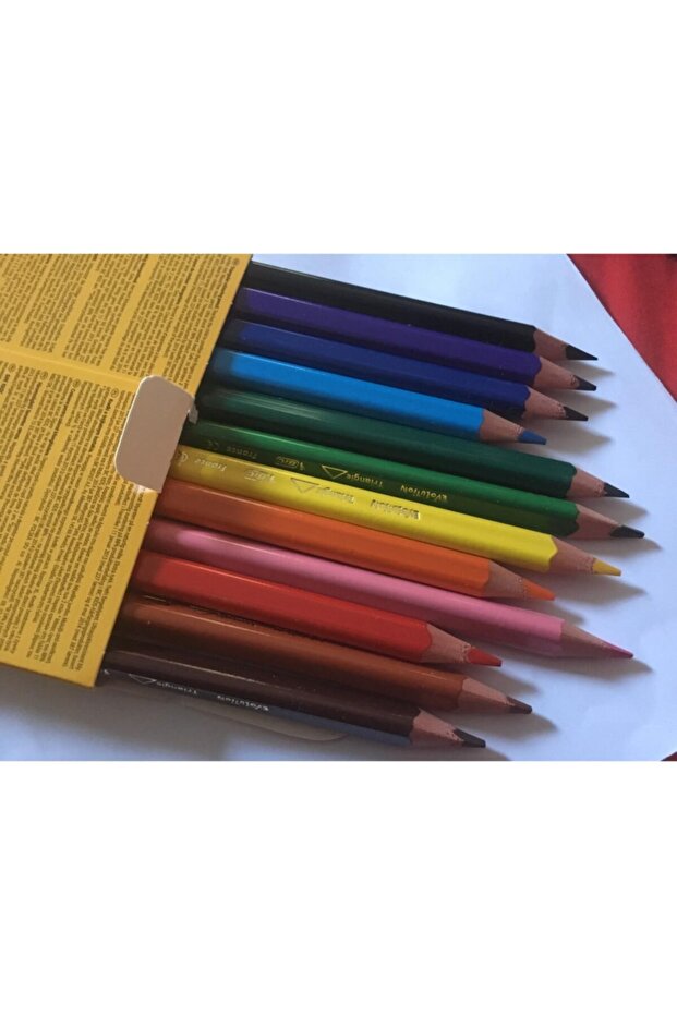 Bıc Evolution Triangle Triangle Jumbo Dry Paint 12 Colors - 2