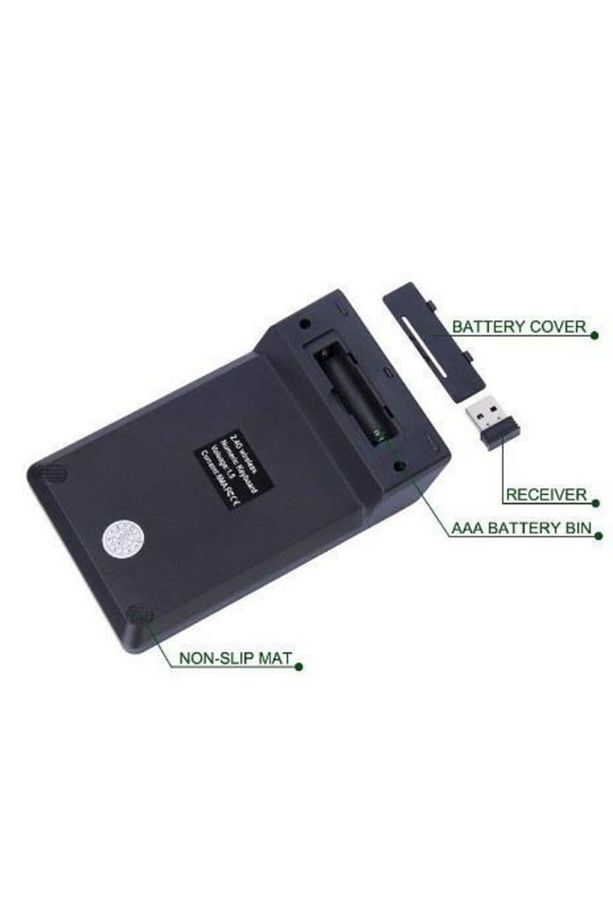 Mini Kablosuz 2.4 Ghz Usb Numerik Klavye Numpad Keypad Sayısal Tuş Takımı - 3