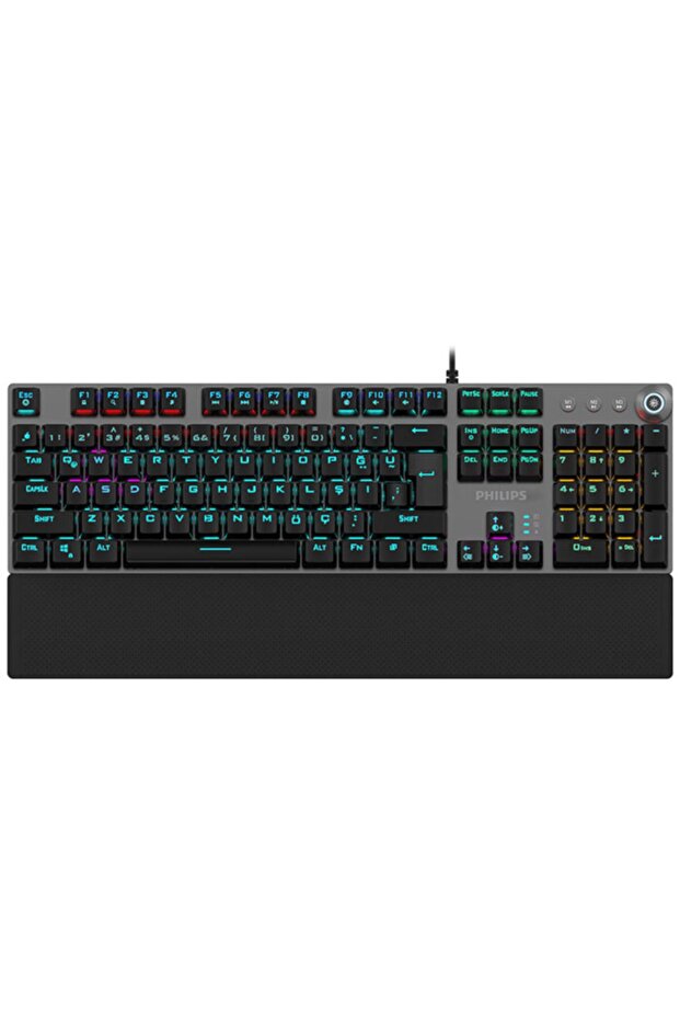 Spk8614 Kırmızı Switch Mekanik Gaming Klavye Rainbow Türkçe Philips SPK8614 KIRMIZI SWİTCH - 4