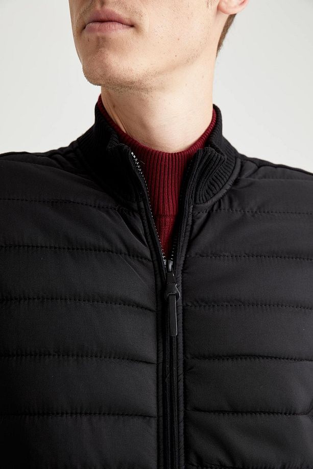 Regular Fit Dik Yaka Fermuarlı Hırka - 3