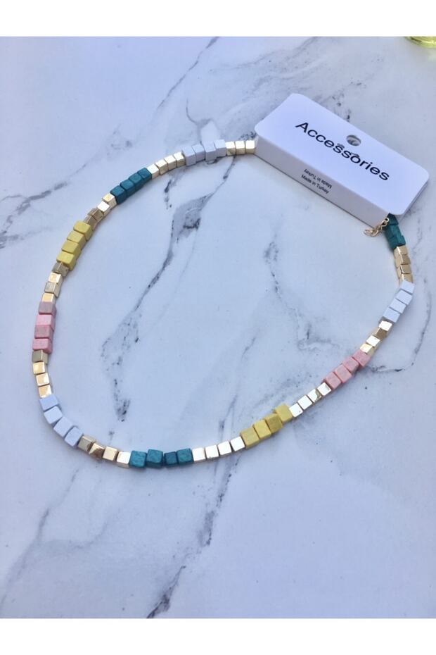 Ahşap Boncuklu Kolye - 3