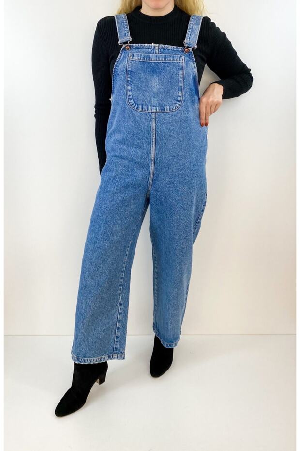 Rahat Kalıp Kot Salopet - 2