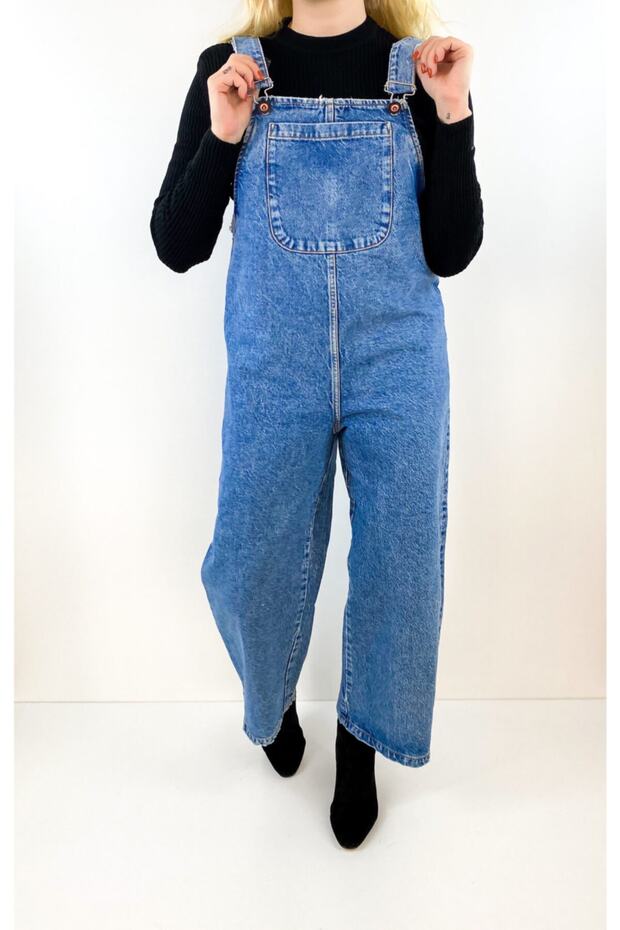 Rahat Kalıp Kot Salopet - 4