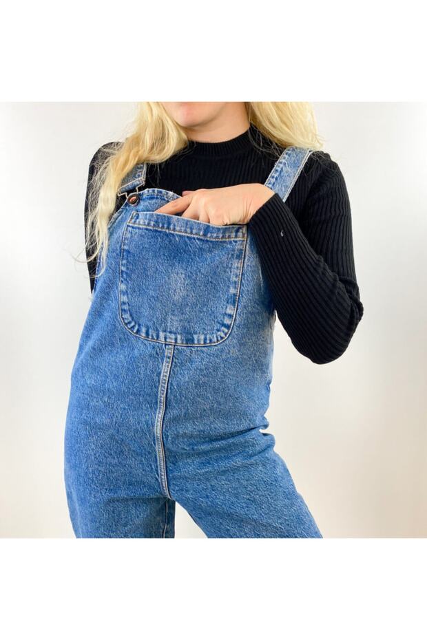 Rahat Kalıp Kot Salopet - 6