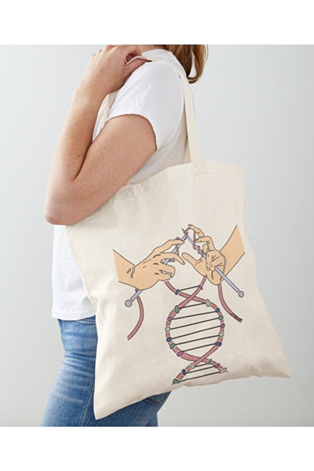 DNA Knitted Embroidered Raw Cloth Shoulder