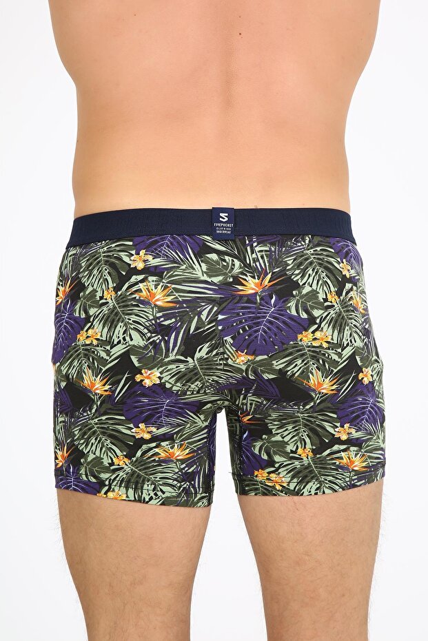 Green Leaf Patterned Fpb8001 Boxer - 3