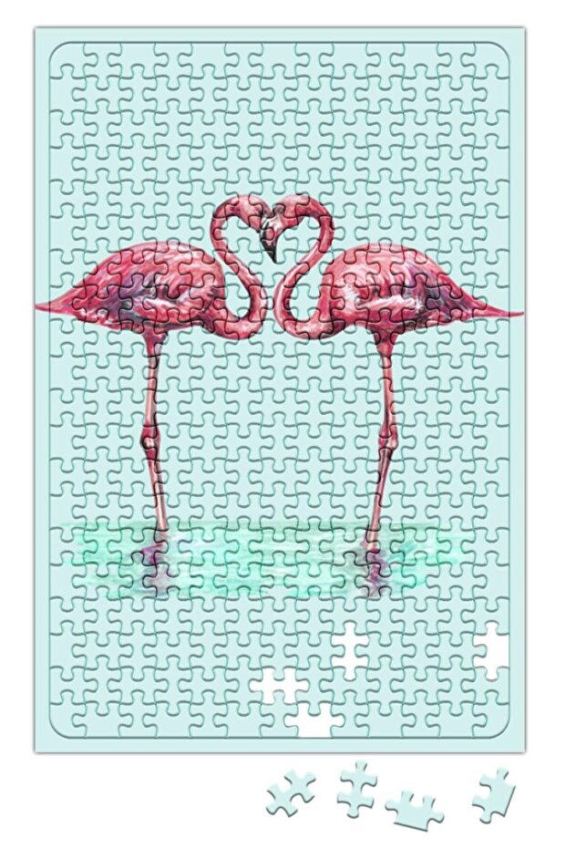 Love Birds Flamingo Puzzle 240 Piece Jigsaw