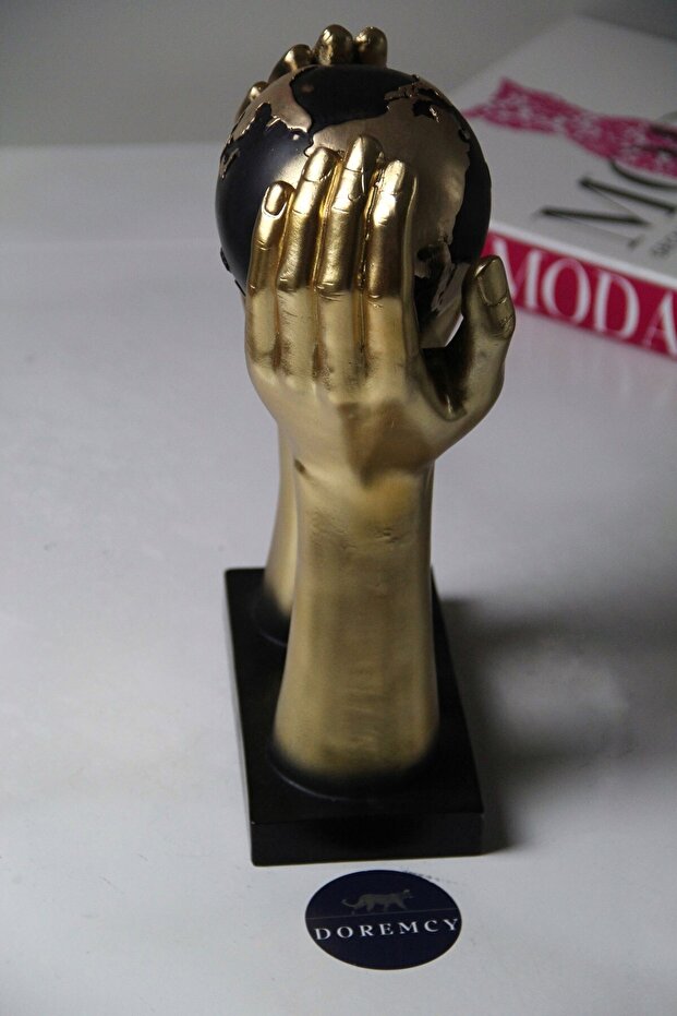 Elde Küre Altın Polyester Biblo - 2