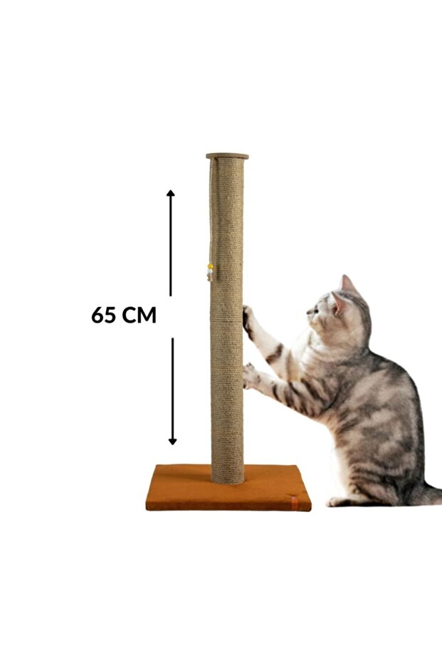 65 Cm Large Cat Scratching Board Long Scratching Board with Catnip Orange - 2