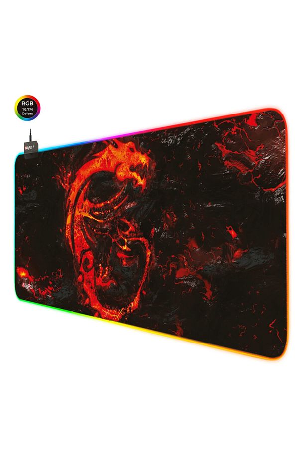 Rgb Gaming Mousepad Rgb Oyuncu Mousepad 90x40 Xxl Rgb Oyuncu Mousepad Kaymaz Taban 4mm - 3
