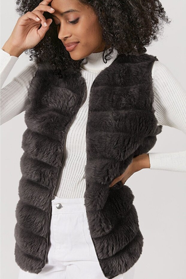 Plush Faux Fur Vest