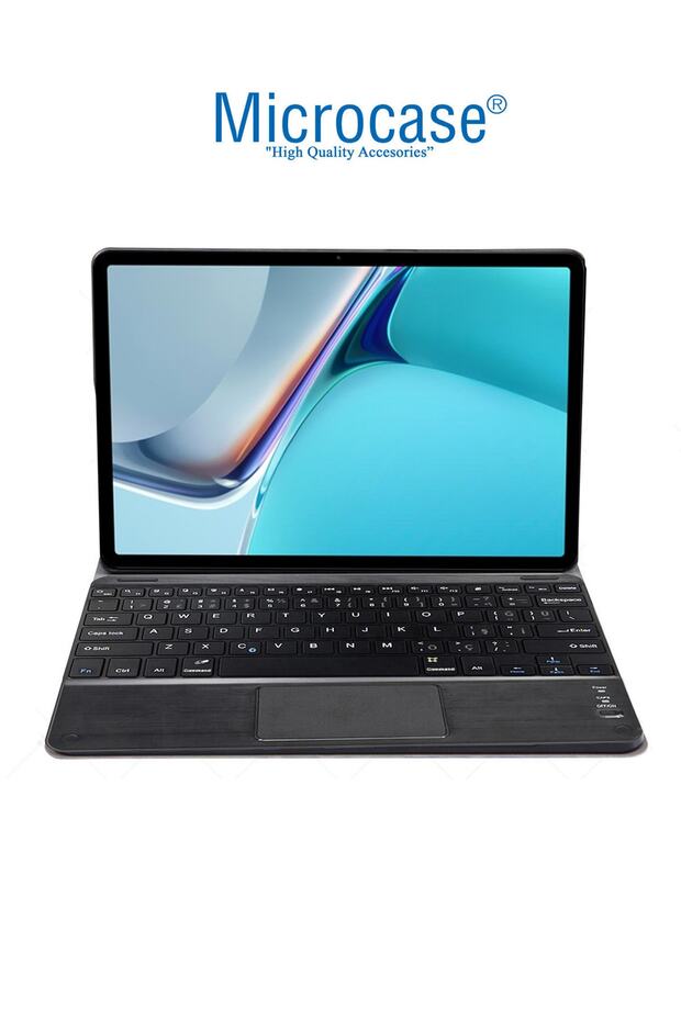 Huawei Matepad 11 Uyumlu 2021 Bluetooth Touchpad Klavye + Standlı Kılıf - Bkk5 - 2