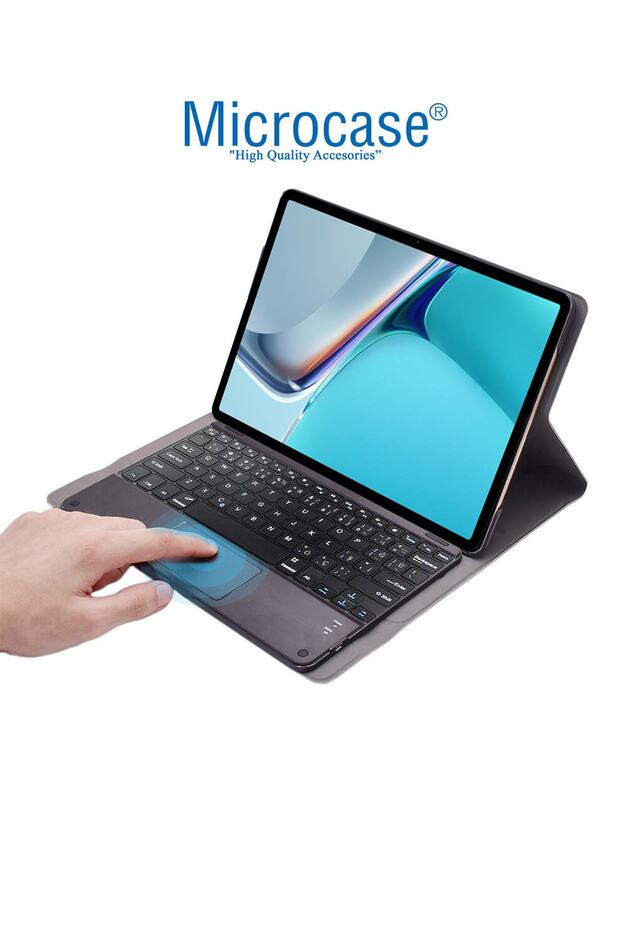 Huawei Matepad 11 Uyumlu 2021 Bluetooth Touchpad Klavye + Standlı Kılıf - Bkk5 - 3