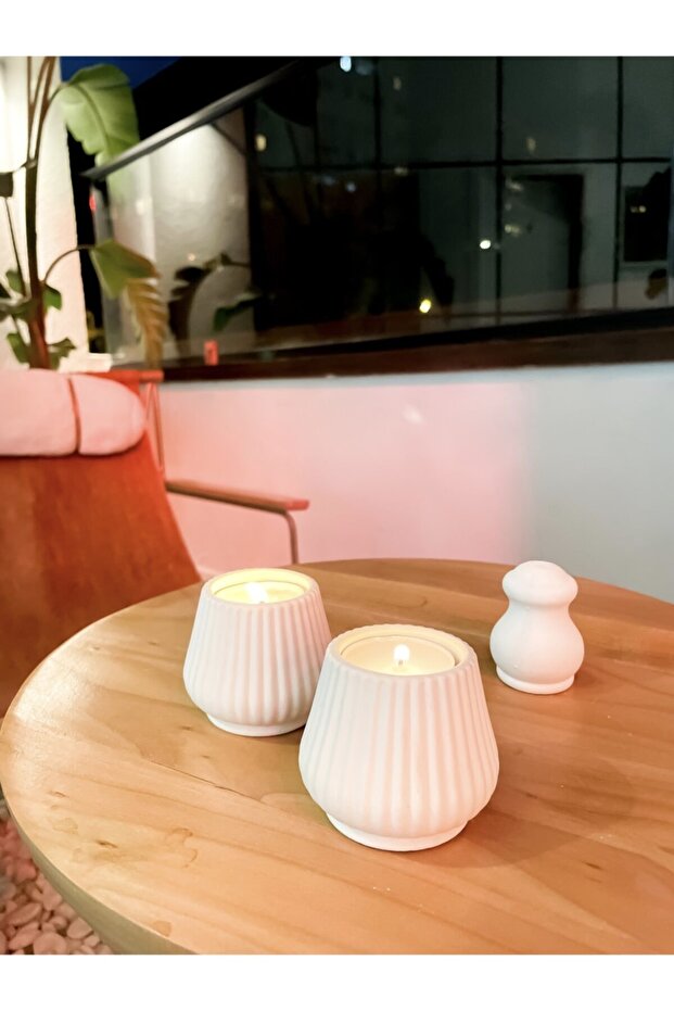 Liny 2'li Tealight Mumluk. - 5